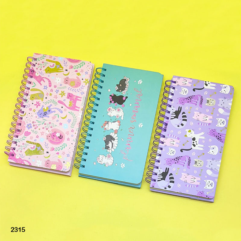 2315 PLANNER CARTOON PRINT SPIRAL 23x12CM