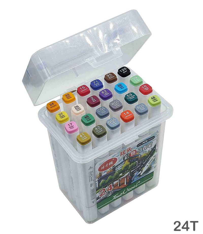 TOUCH COOL MARKER SET  24 COLOR BOX (24T)
