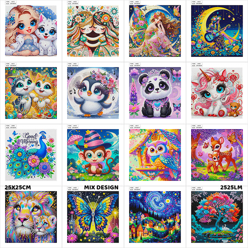 2525LM DIAMOND PAINTING KIT 25CM
