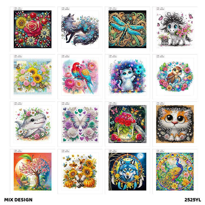 2525YL DIAMOND PAINTING KIT 25CM