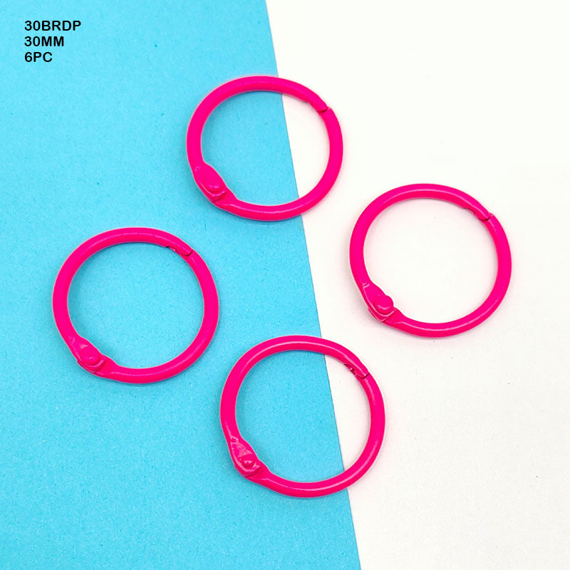 30MM BOOK BINDING D PINK RING (6PC) (30BRDP)