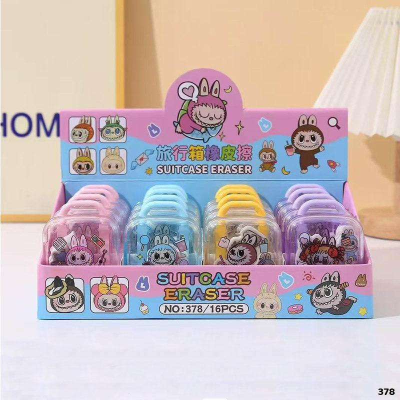378 TROLLY ERASER SET LABUBU 1PC