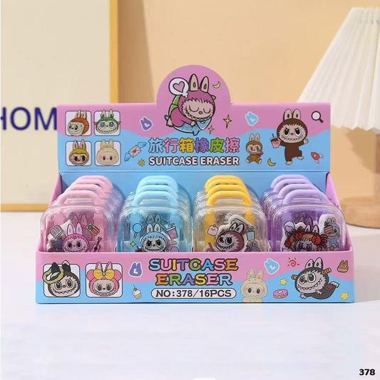 378 TROLLY ERASER SET LABUBU 1PC