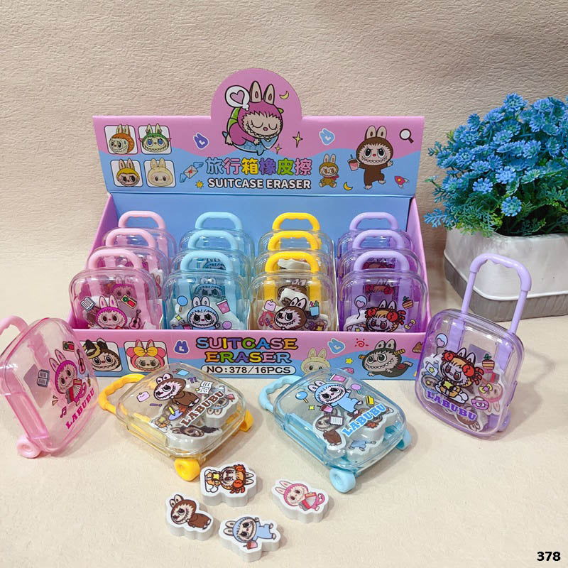 378 TROLLY ERASER SET LABUBU 1PC