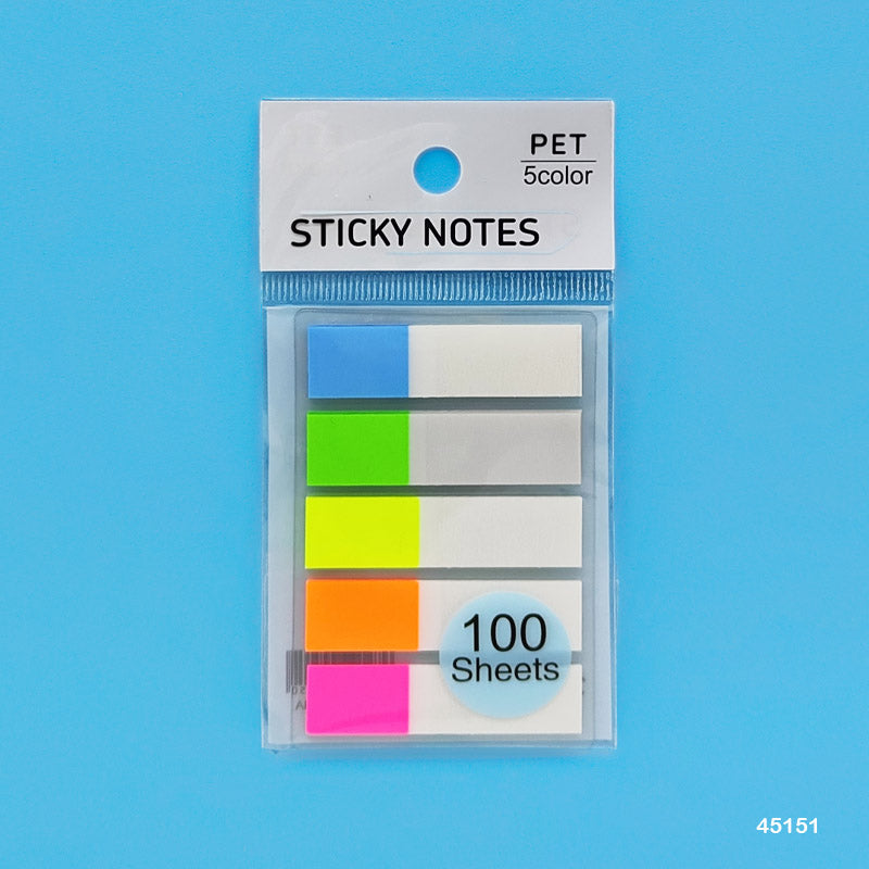 45151 STICKY NOTES 12X45MM 5 COLOR 2 SHADE