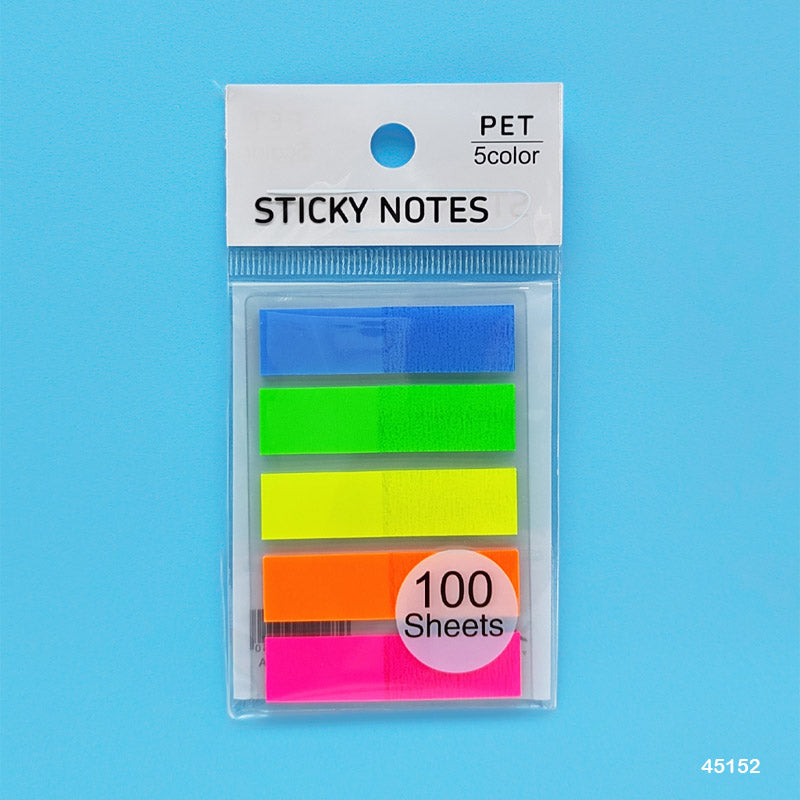 45152 STICKY NOTES 12X45MM 5 COLOR NEON