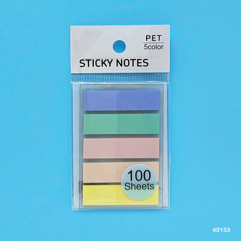 45153 STICKY NOTES 12X45MM 5 PASTEL COLOR