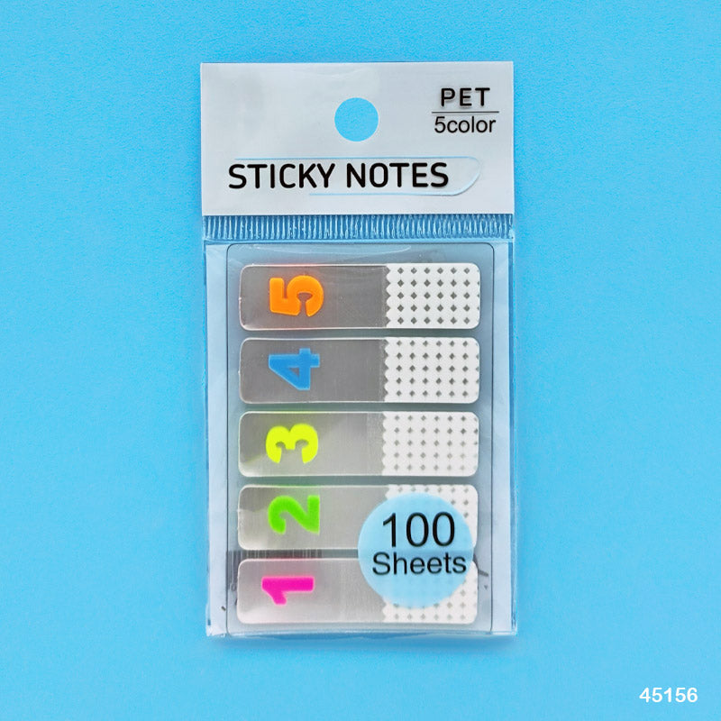 45156 STICKY NOTES 12X45MM 5 TP 1 TO 5