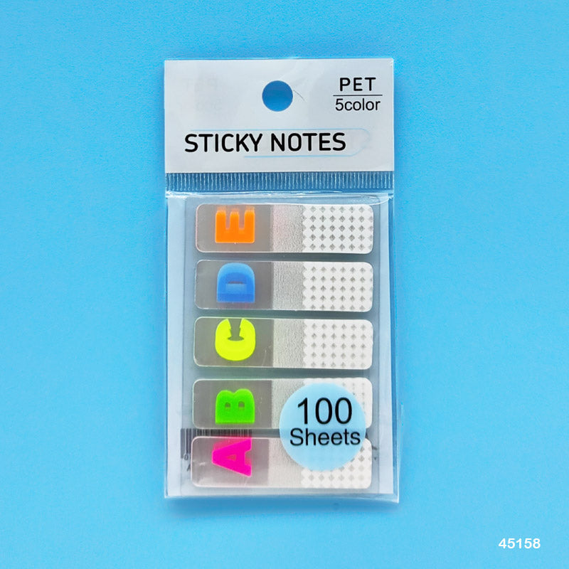 45158 STICKY NOTES 12X45MM 5 TP LETTER
