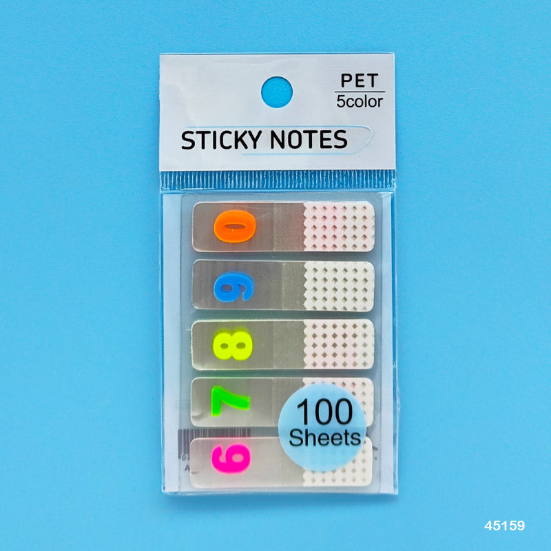 45159 STICKY NOTES 12X45MM 5 TP 6 TO 0