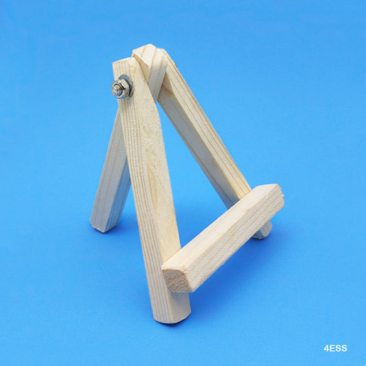 WOODEN EASEL 4" WITH SCREW (4ESS) IN