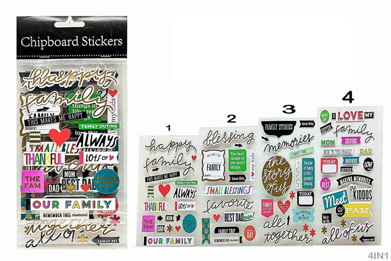 SCRAP BOOK STICKER 4 IN 1 (4IN1)