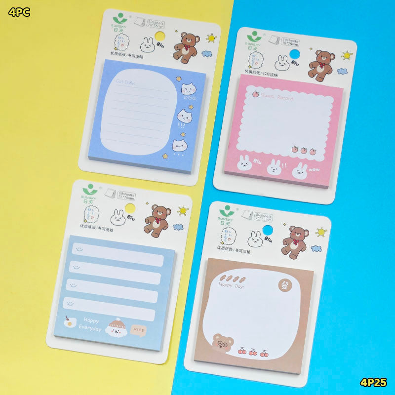4P25 STICKY NOTE 75x75MM (4PC)
