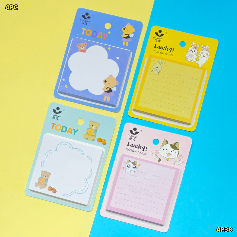 4P38 STICKY NOTE 75x75MM (4PC)