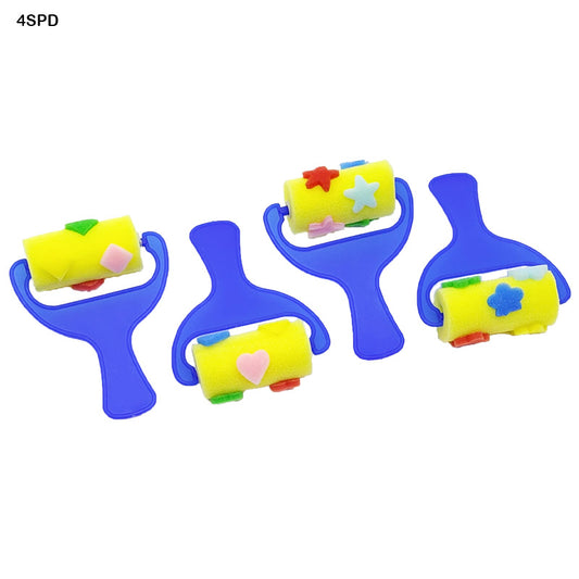 4PC SPONGE ROLLER WITH DESIGN (4SPD)