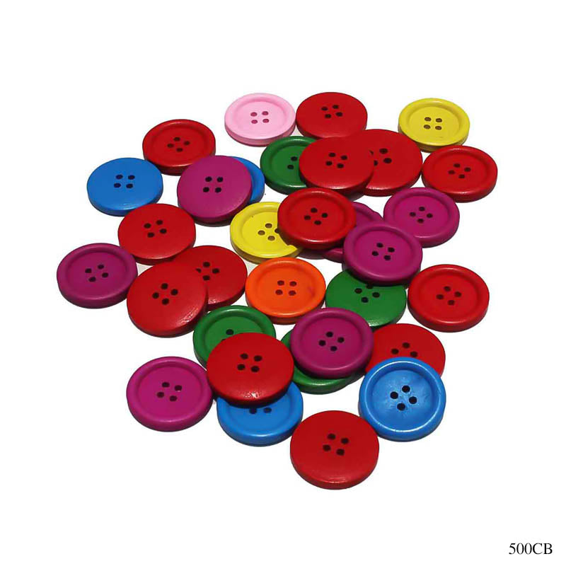 BUTTON COLORED BIG 25MM 500GM (500CB)