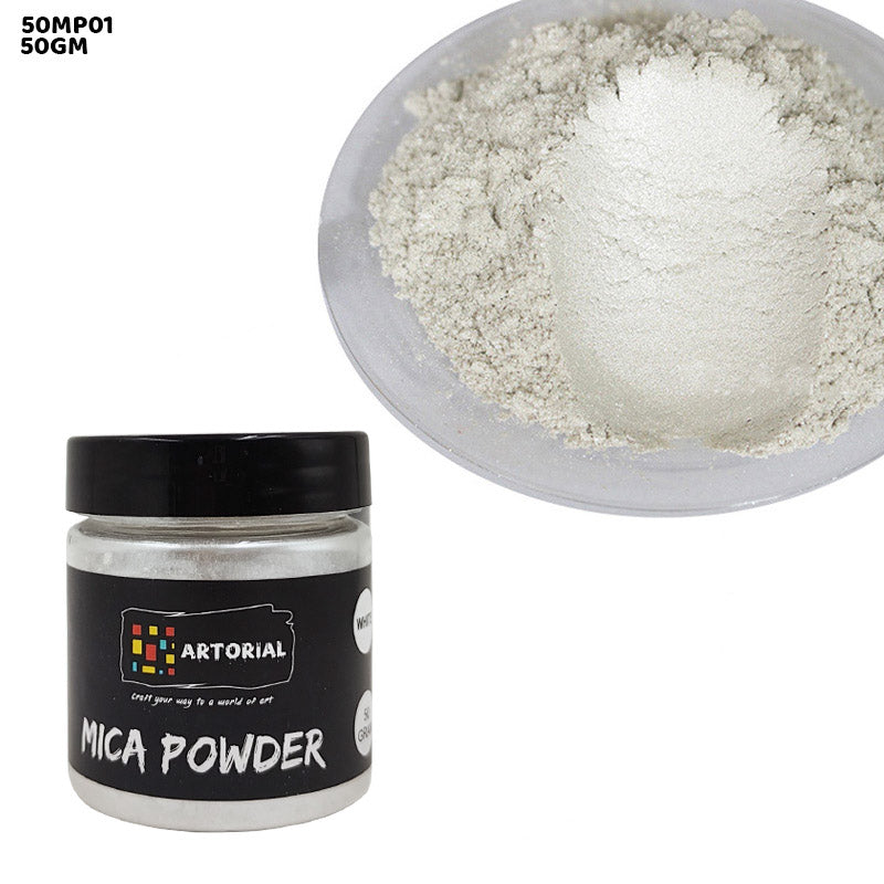 50MP01 MICA PEARL POWDER 50GM WHITE