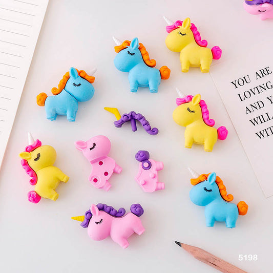 5198 UNICORN ERASER 36PCS