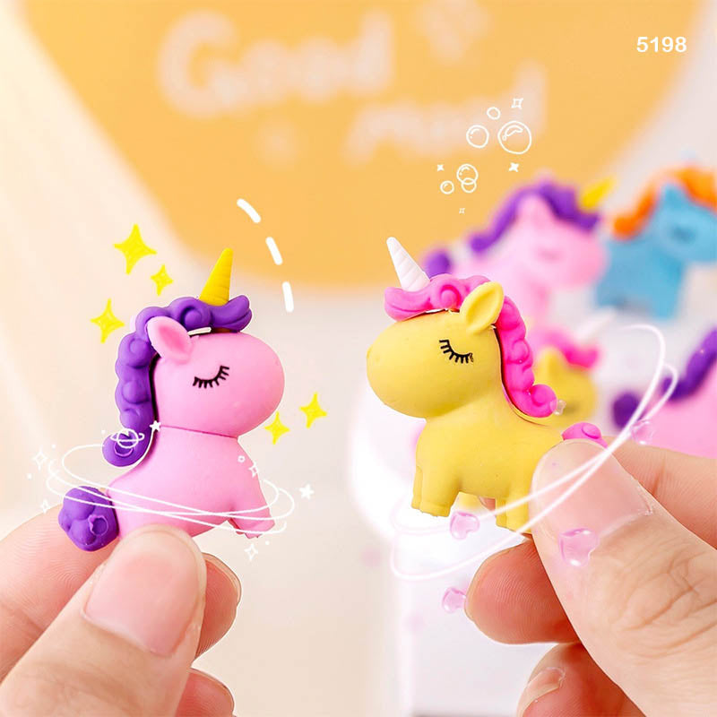 5198 UNICORN ERASER 36PCS