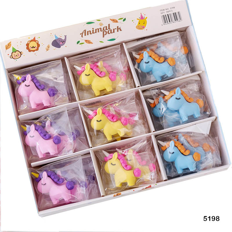 5198 UNICORN ERASER 36PCS