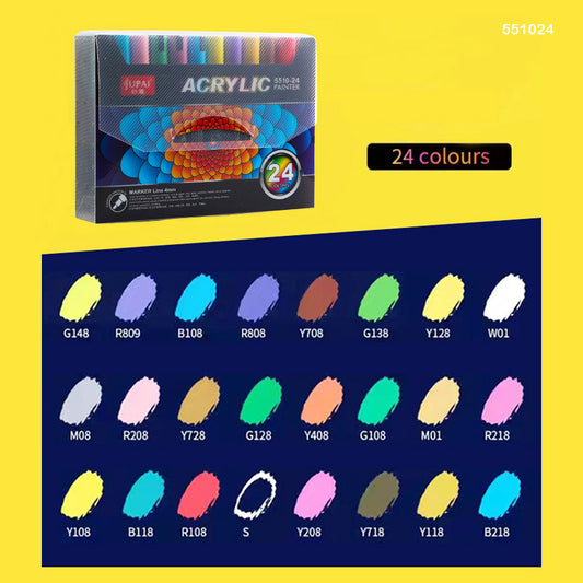 ACRYLIC PAINT MARKER 24 COLOR 4MM (551024)