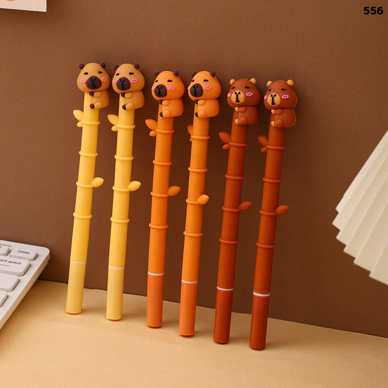 556 KIDS FANCY BAMBOO TREE CAPYBARA PEN 48PC