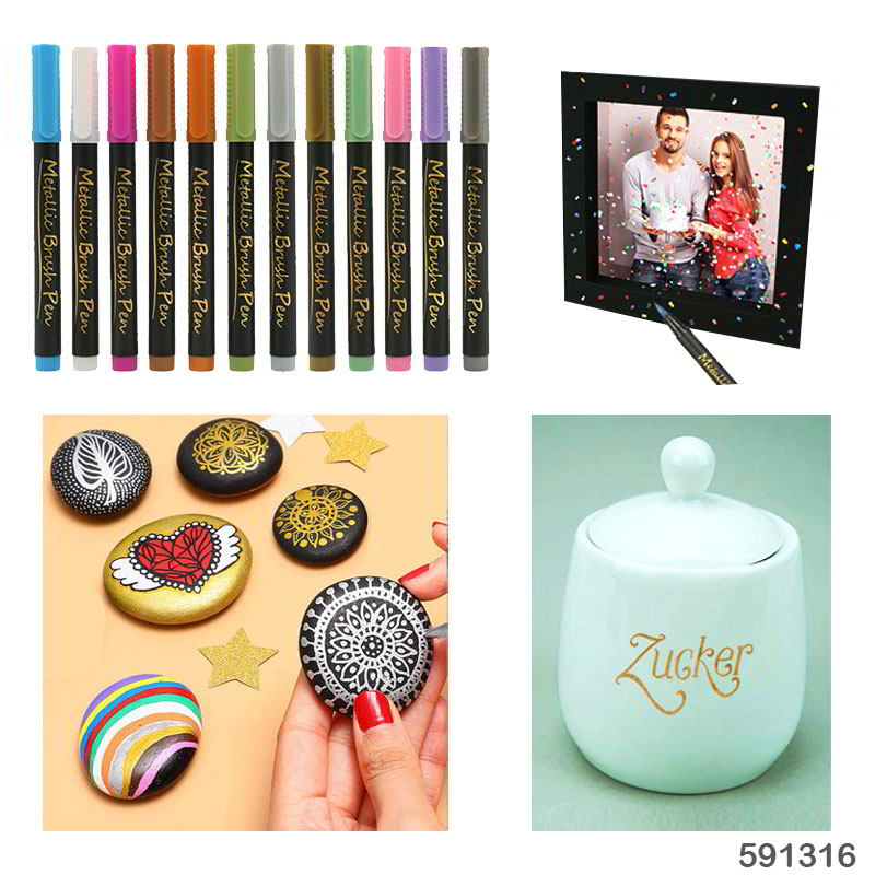 591316 MAGI METALLIC COLOR PEN 12 COLOR