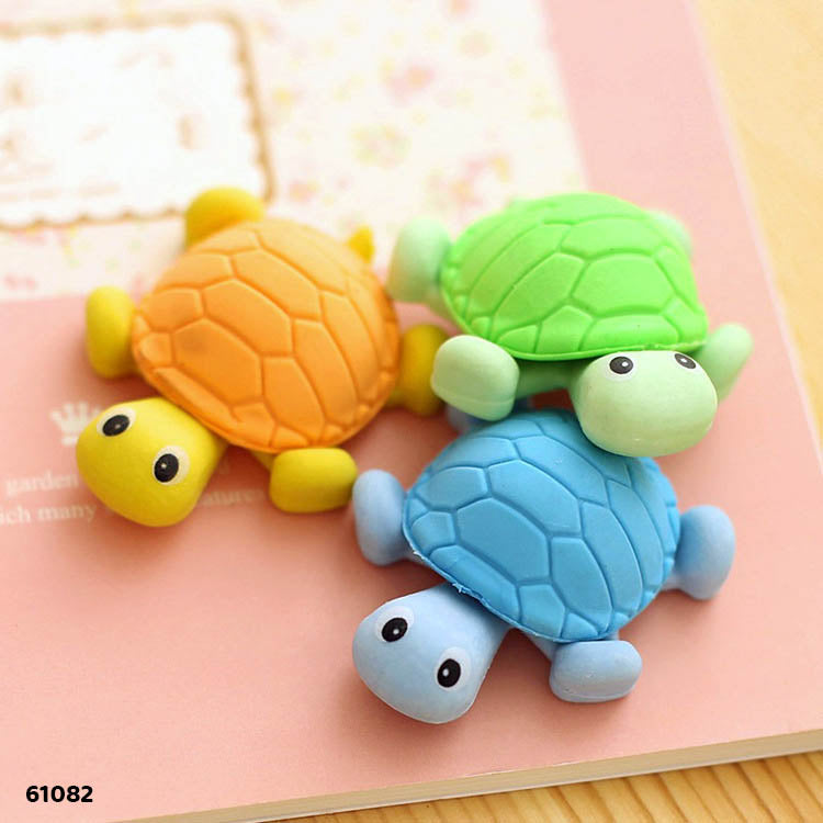 61082 TORTOISE ERASER 36PCS