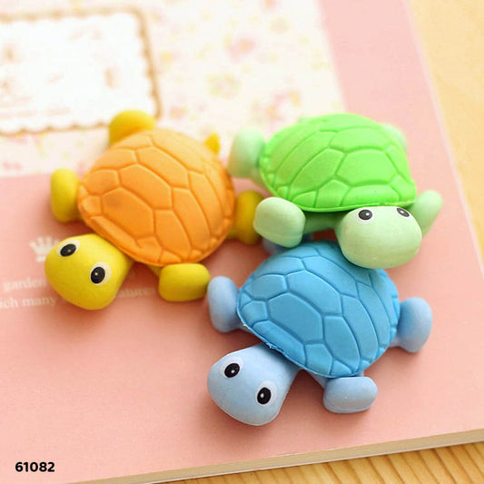 61082 TORTOISE ERASER 36PCS
