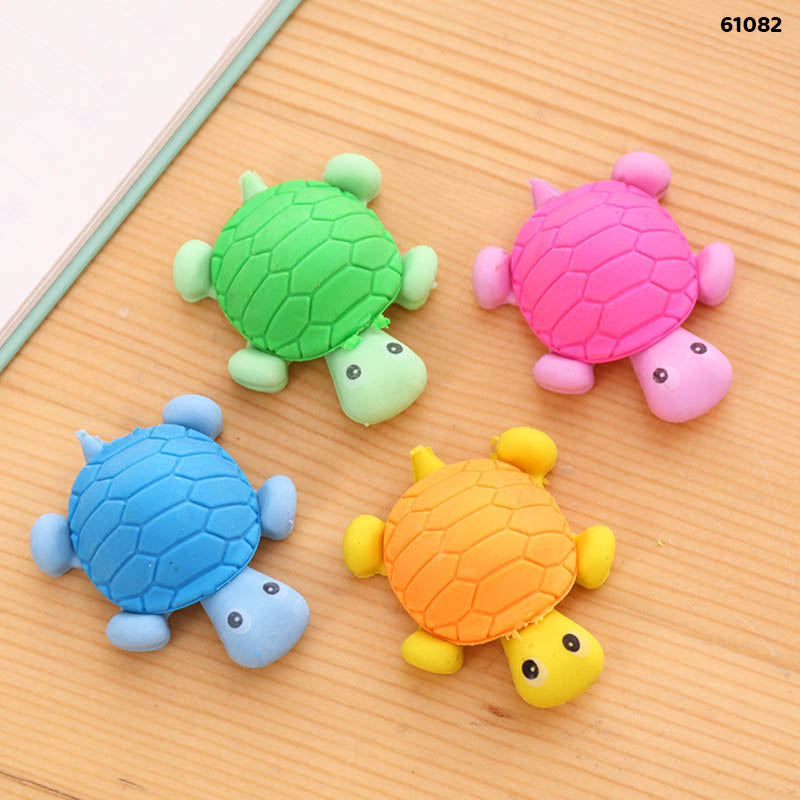 61082 TORTOISE ERASER 36PCS