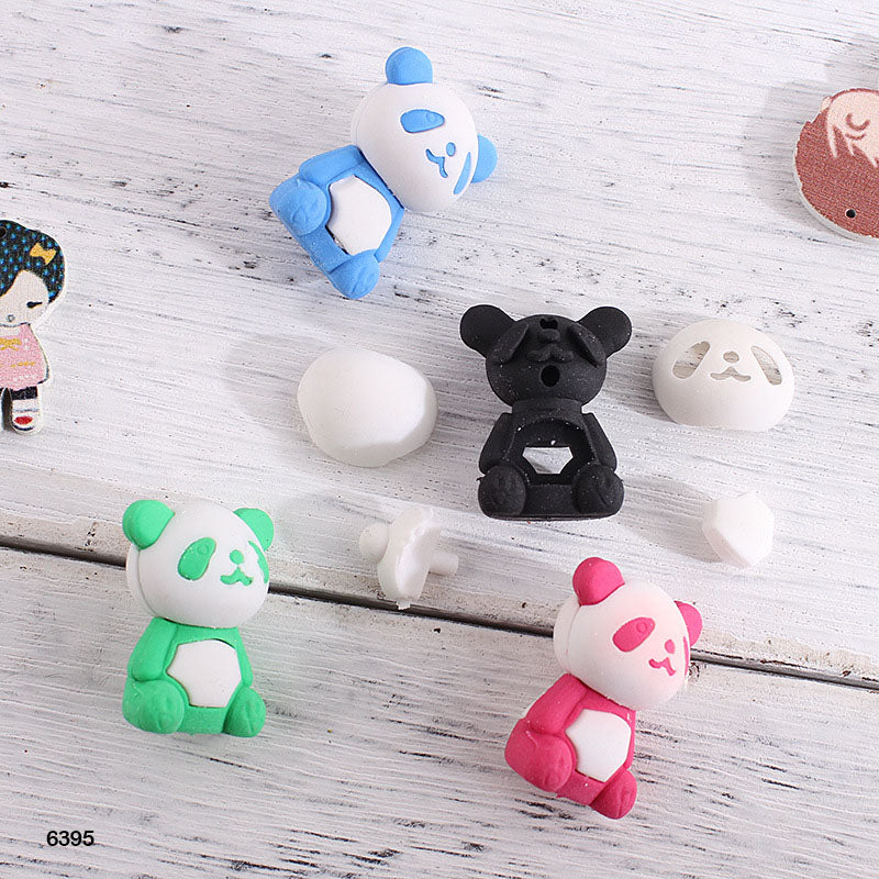 6395 PANDA ERASER 36PCS