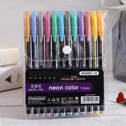 HC6407-12PC METAL COLOR PEN (640712)