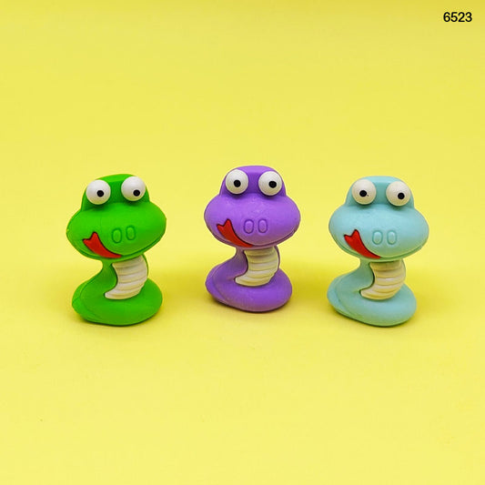6523 SNAKE ERASER 36PCS