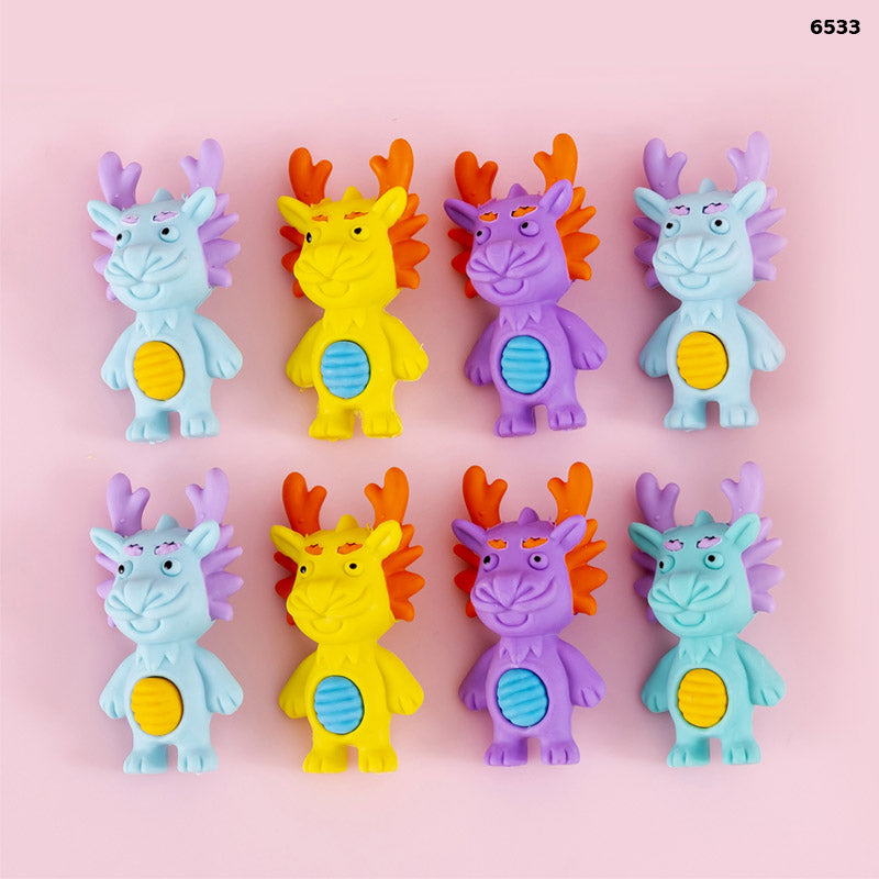 6533 ANIMAL ERASER 36PCS