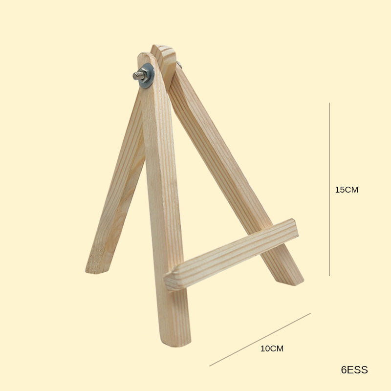WOODEN EASEL 6" WITH SCREW (6ESS) IN