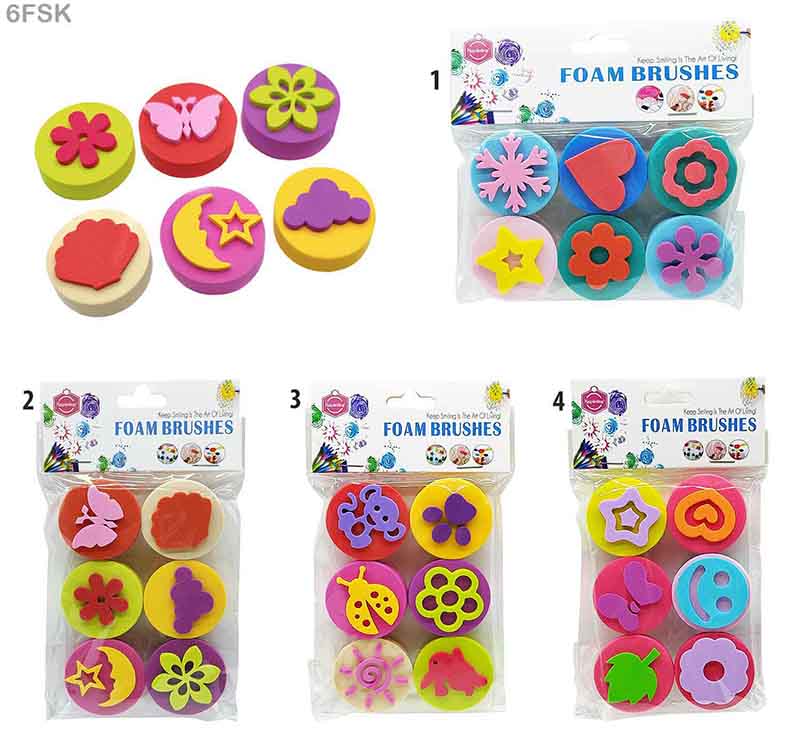 6PC FOAM STAMP KIDS DESIGN (6FSK)