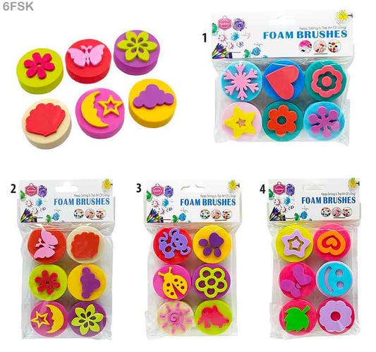 6PC FOAM STAMP KIDS DESIGN (6FSK)