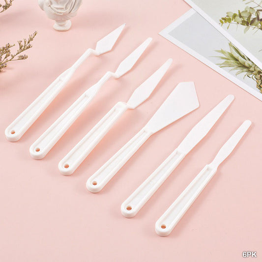 6PC PLASTIC PAINTING KNIFE (6PK)