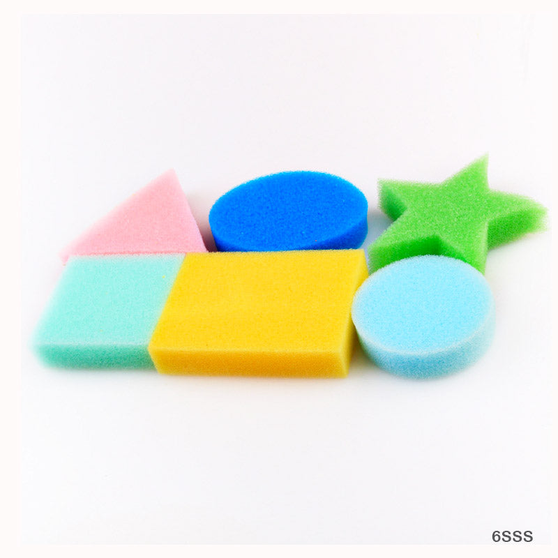 6PC SHAPE SPONGE SET (6SSS)
