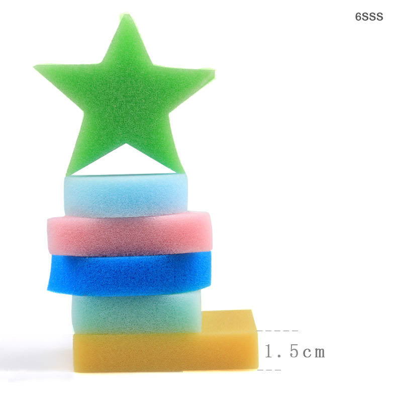 6PC SHAPE SPONGE SET (6SSS)