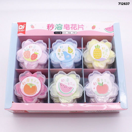 PAPER SOAP FLOWER SHAPE (712637)