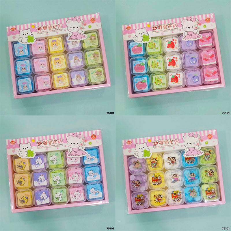 PAPER SOAP SQUARE SHAPE BOX (30PC) (75101)