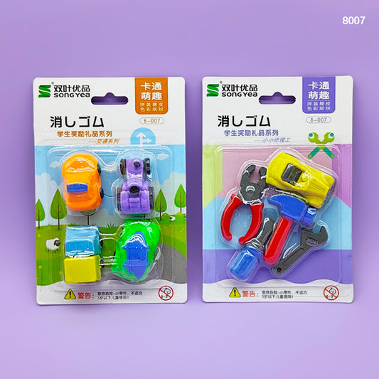 8007 VEHICLE ERASER 1PC