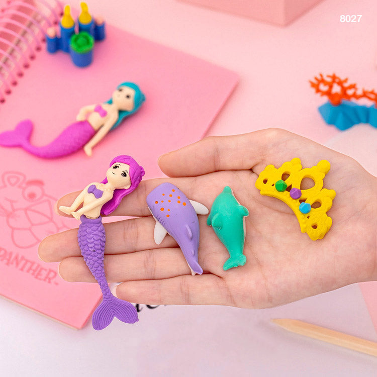 8027 MERMAID ERASER 1PC