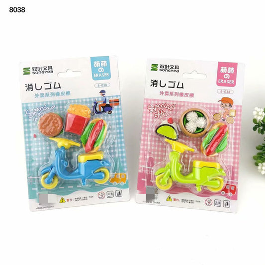 8038 SCOOTER ERASER 1PC