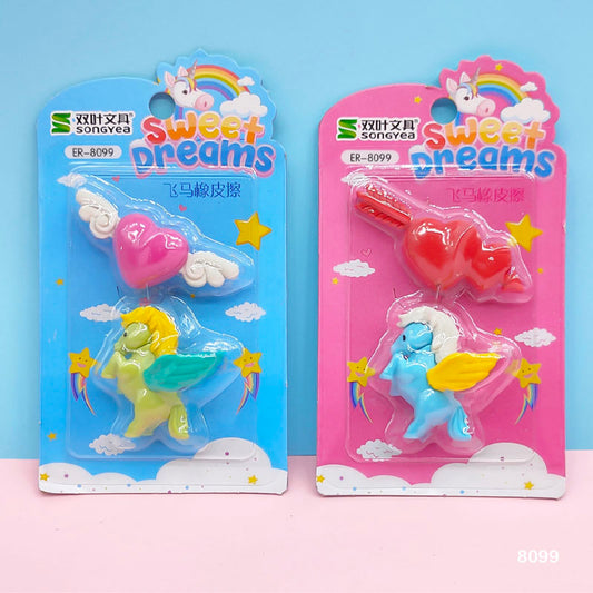 8099 UNICORN ERASER 1PC