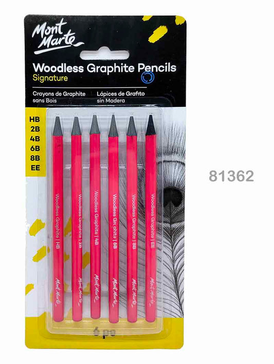 MONT MARTE WOODLESS GRAPHITE PENCIL 6PC 81362