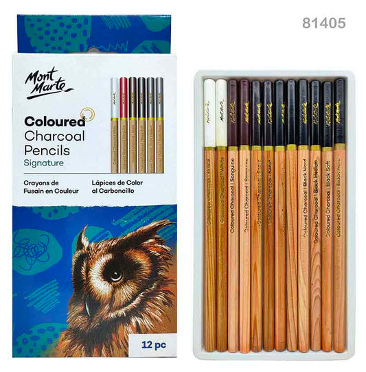 MONT MARTE COLOURED CHARCOAL 81405 PENCIL 12PC