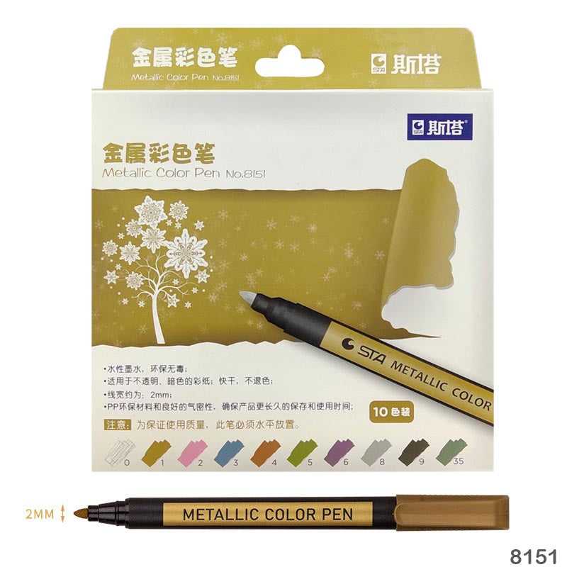 8151 METALIC COLOR PEN (10PCS)