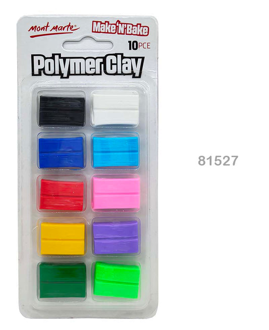 MONT MARTE POLYMER CLAY 10PCS (81527)